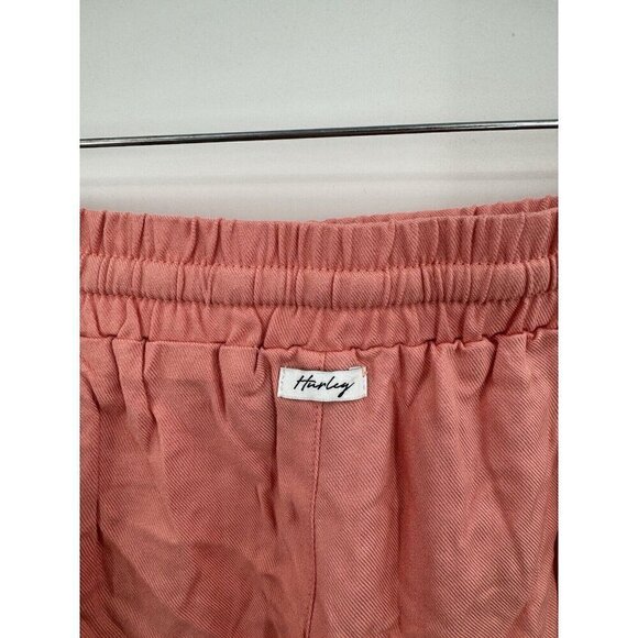 Hurley Shorts Women Large Pink Drawstring Summer Beach Resortwear Summer NEW - Picture 5 of 10